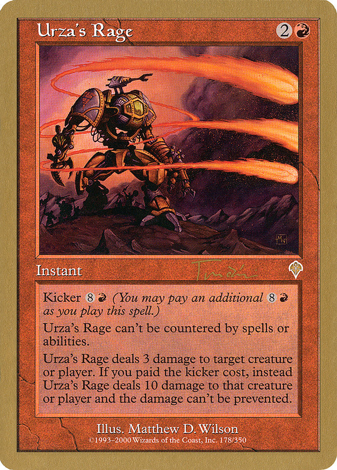 Urza's Rage (Jan Tomcani) [World Championship Decks 2001] | Gear Gaming Fayetteville