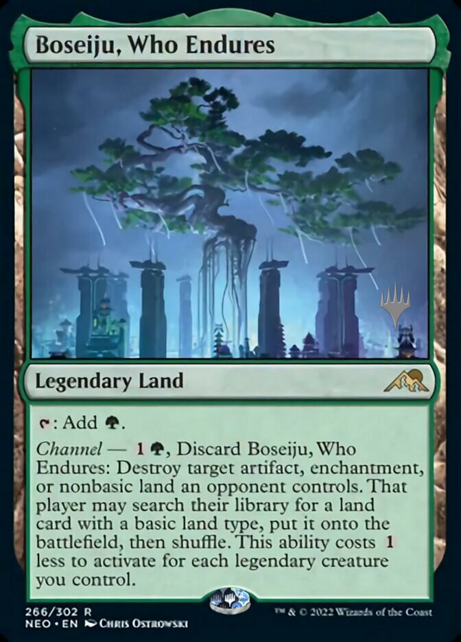 Boseiju, Who Endures (Promo Pack) [Kamigawa: Neon Dynasty Promos] | Gear Gaming Fayetteville