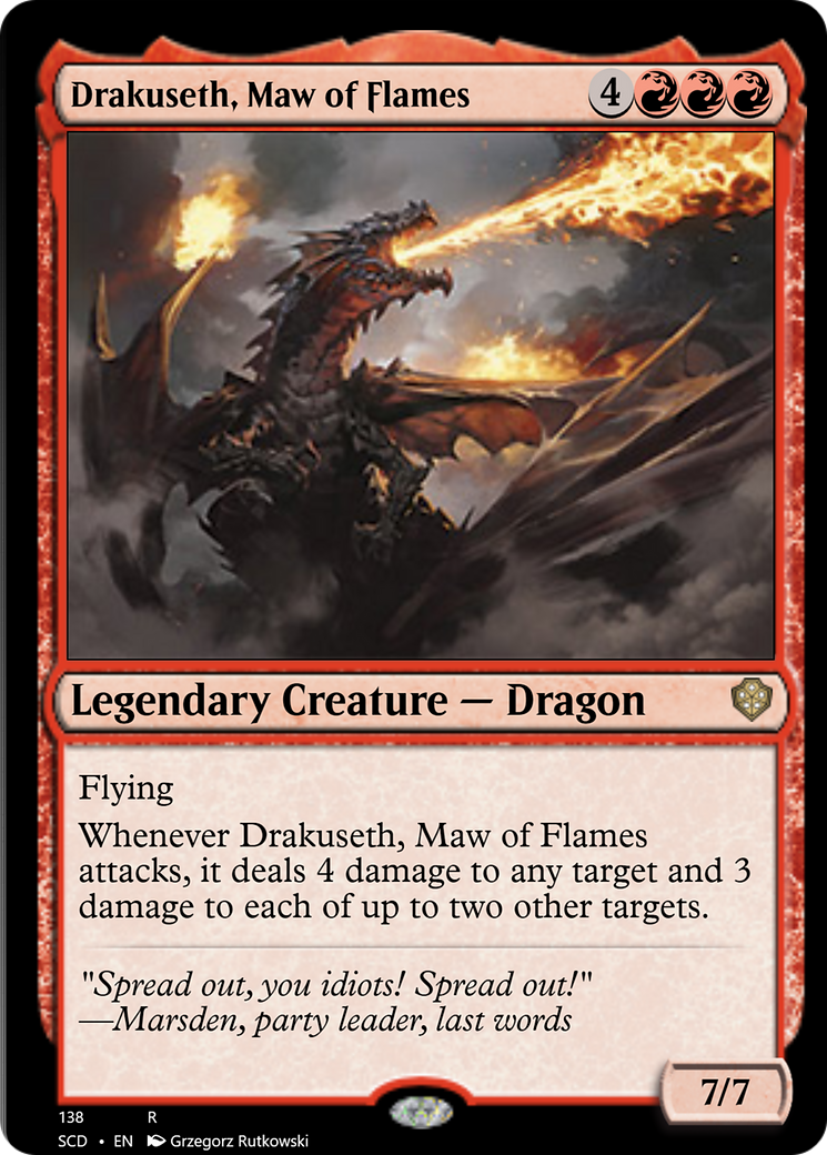 Drakuseth, Maw of Flames [Starter Commander Decks] | Gear Gaming Fayetteville