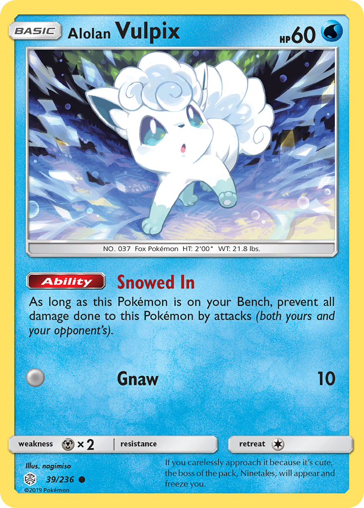 Alolan Vulpix (39/236) [Sun & Moon: Cosmic Eclipse] | Gear Gaming Fayetteville