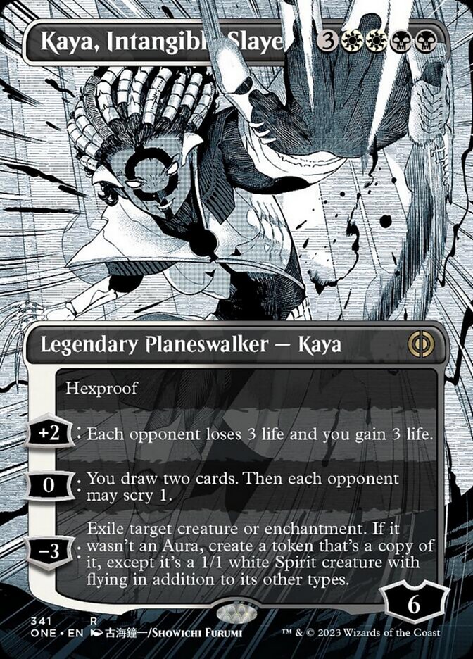 Kaya, Intangible Slayer (Borderless Manga) [Phyrexia: All Will Be One] | Gear Gaming Fayetteville