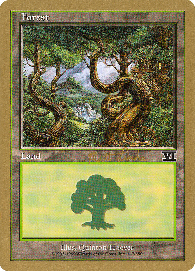 Forest (ml347b) (Matt Linde) [World Championship Decks 1999] | Gear Gaming Fayetteville