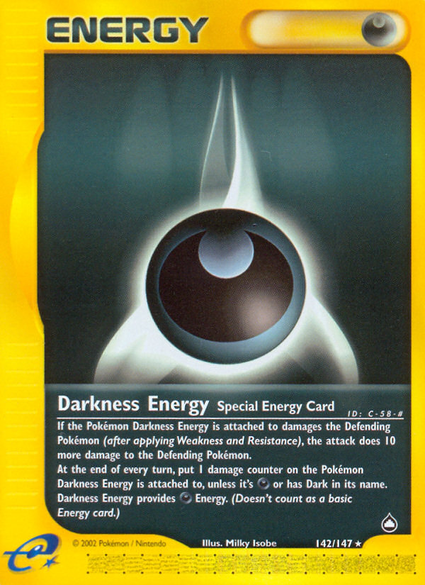 Darkness Energy (142/147) [Aquapolis] | Gear Gaming Fayetteville