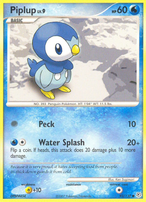 Piplup (93/130) [Diamond & Pearl: Base Set] | Gear Gaming Fayetteville