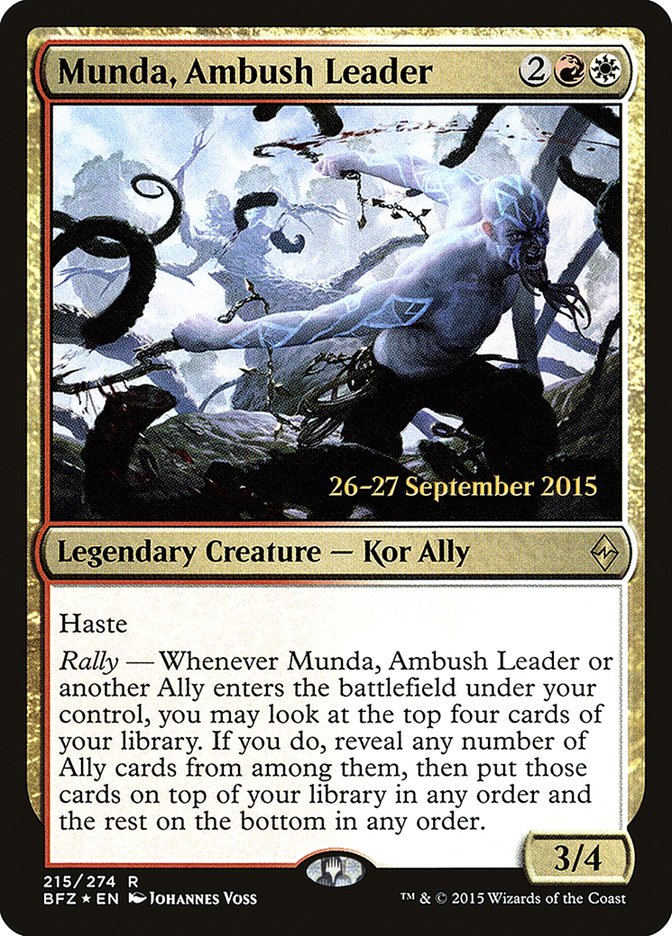 Munda, Ambush Leader [Battle for Zendikar Prerelease Promos] | Gear Gaming Fayetteville