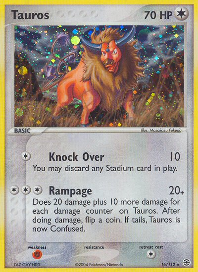 Tauros (16/112) [EX: FireRed & LeafGreen] | Gear Gaming Fayetteville