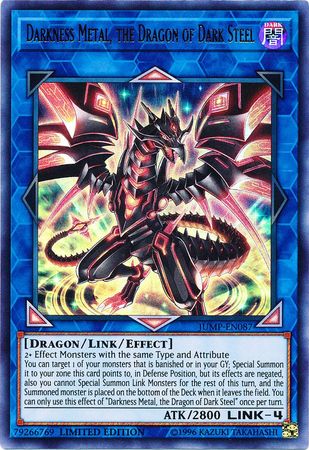 Darkness Metal, the Dragon of Dark Steel [JUMP-EN087] Ultra Rare | Gear Gaming Fayetteville