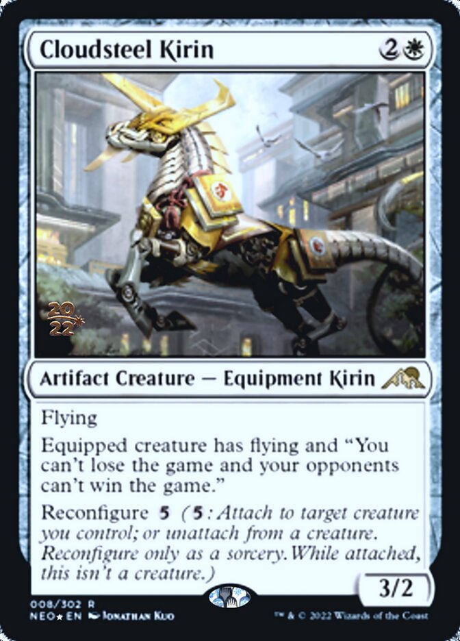 Cloudsteel Kirin [Kamigawa: Neon Dynasty Prerelease Promos] | Gear Gaming Fayetteville