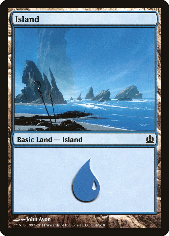 Island (304) [Commander 2011] | Gear Gaming Fayetteville