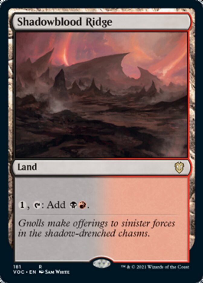 Shadowblood Ridge [Innistrad: Crimson Vow Commander] | Gear Gaming Fayetteville