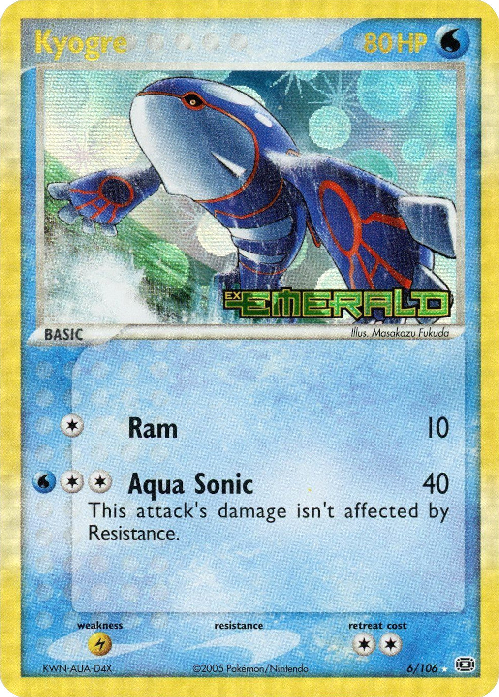 Kyogre (6/106) (Stamped) [EX: Emerald] | Gear Gaming Fayetteville