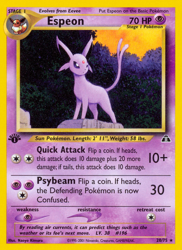 Espeon (20/75) [Neo Discovery 1st Edition] | Gear Gaming Fayetteville