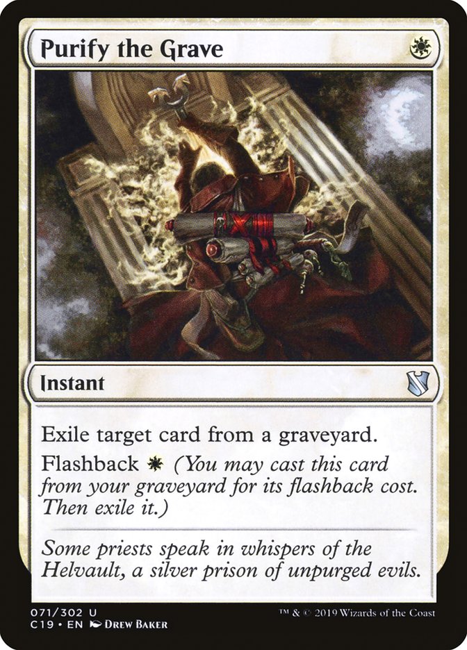 Purify the Grave [Commander 2019] | Gear Gaming Fayetteville