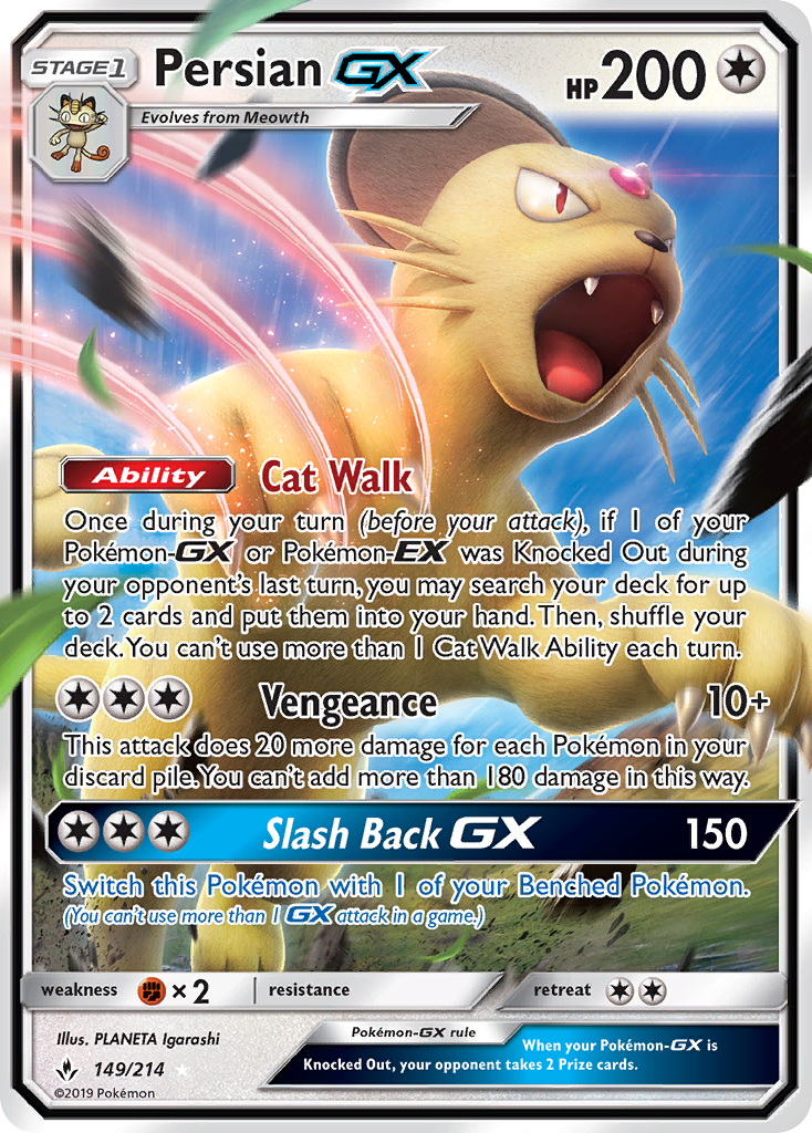 Persian GX (149/214) [Sun & Moon: Unbroken Bonds] | Gear Gaming Fayetteville