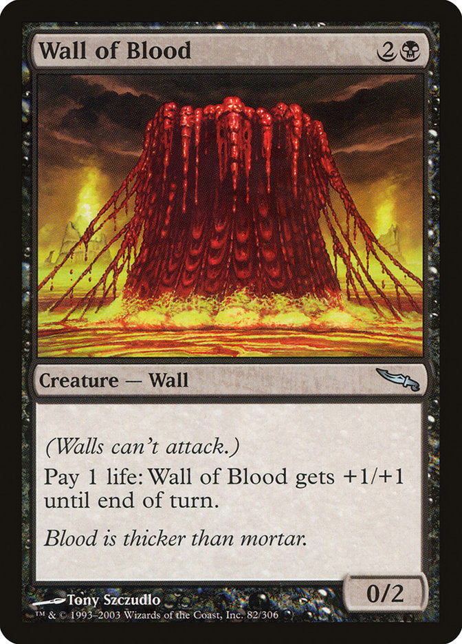 Wall of Blood [Mirrodin] | Gear Gaming Fayetteville