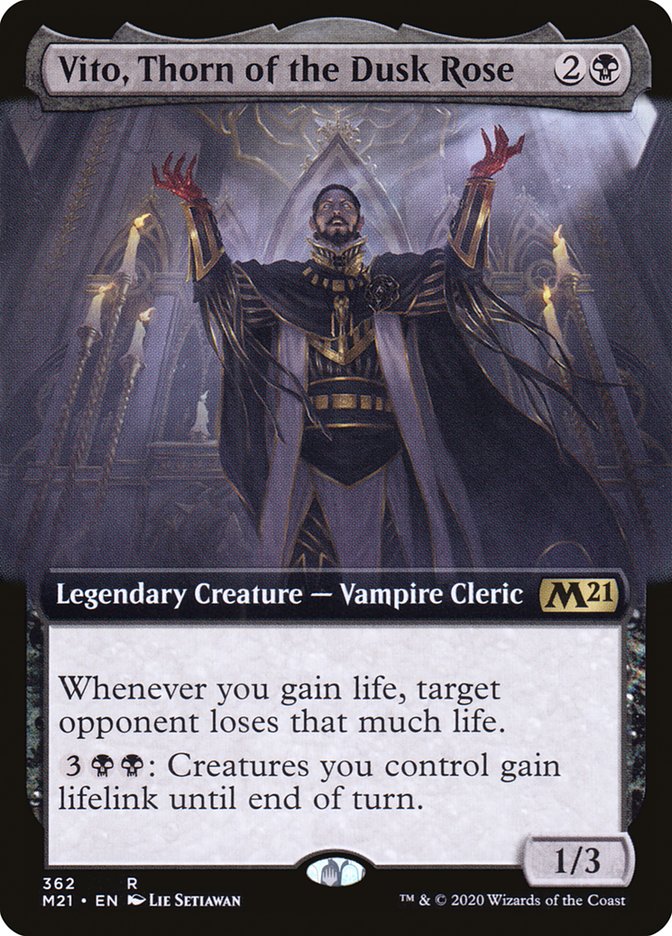 Vito, Thorn of the Dusk Rose (Extended Art) [Core Set 2021] | Gear Gaming Fayetteville