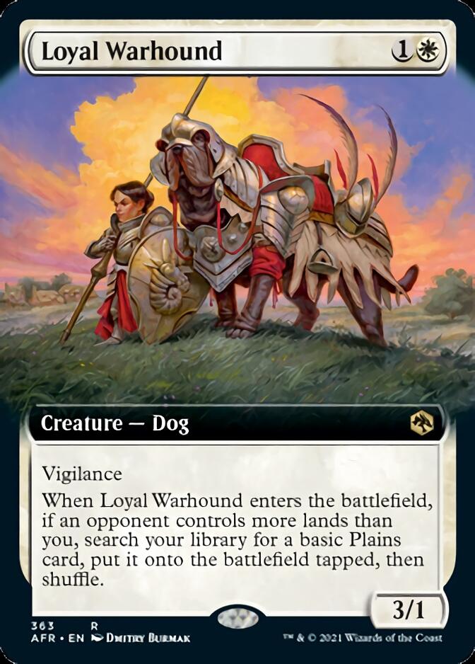 Loyal Warhound (Extended Art) [Dungeons & Dragons: Adventures in the Forgotten Realms] | Gear Gaming Fayetteville