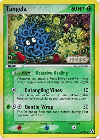 Tangela (44/92) (Stamped) [EX: Legend Maker] | Gear Gaming Fayetteville