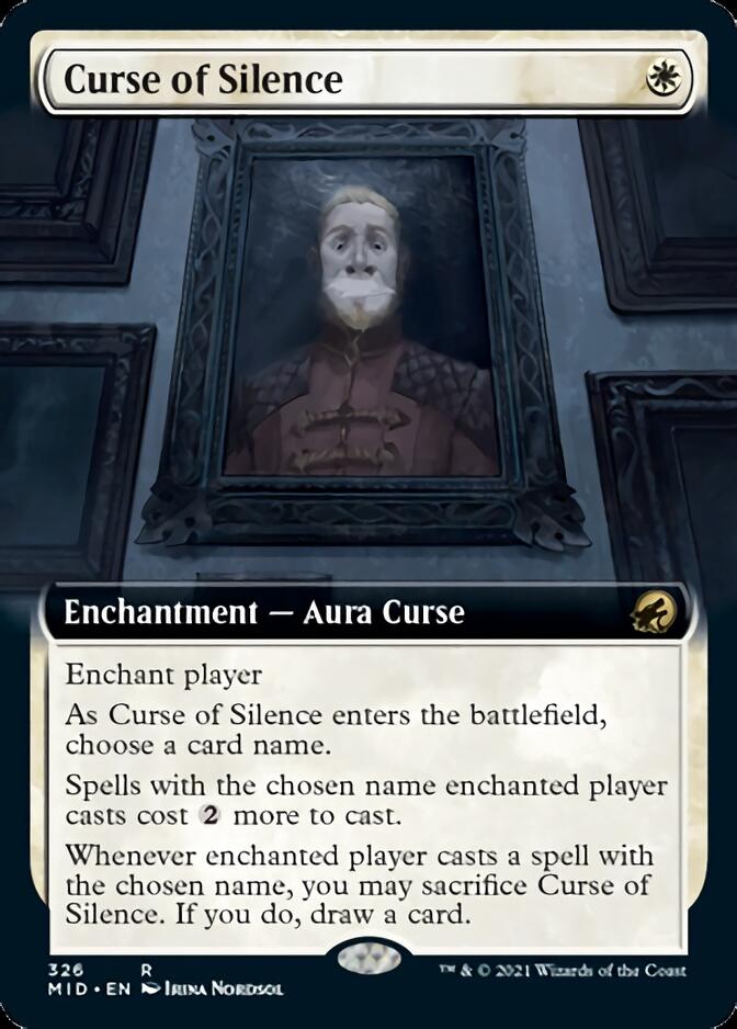 Curse of Silence (Extended Art) [Innistrad: Midnight Hunt] | Gear Gaming Fayetteville