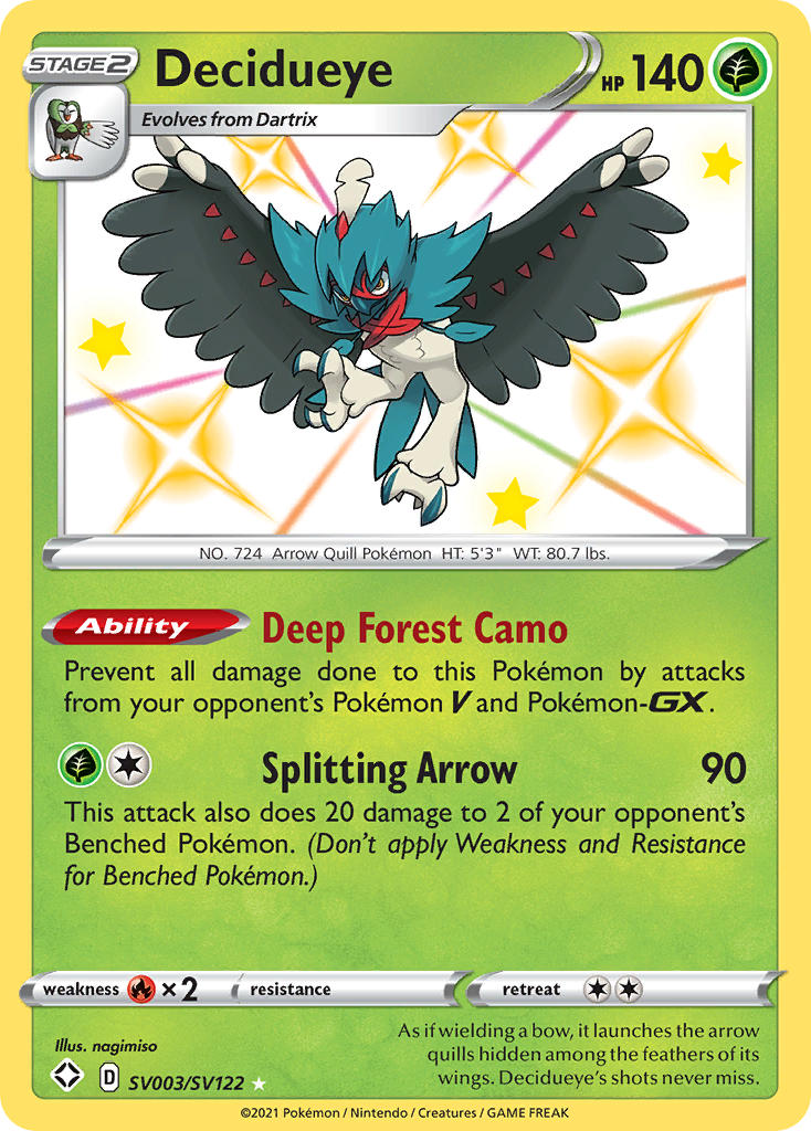 Decidueye (SV003/SV122) [Sword & Shield: Shining Fates] | Gear Gaming Fayetteville