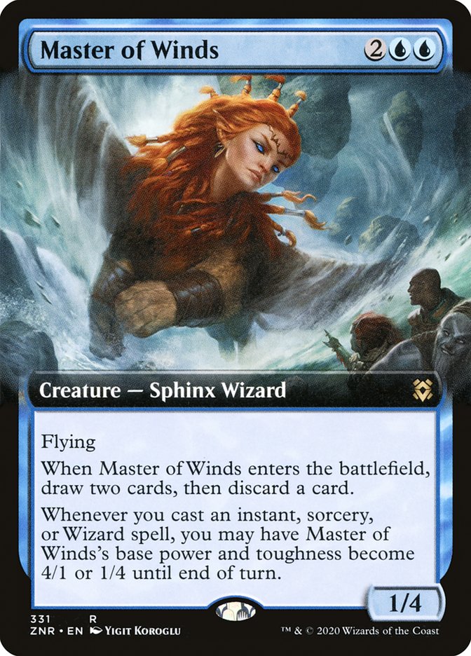 Master of Winds (Extended Art) [Zendikar Rising] | Gear Gaming Fayetteville