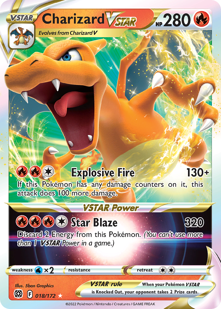 Charizard VSTAR (018/172) (Jumbo Card) [Sword & Shield: Brilliant Stars] | Gear Gaming Fayetteville