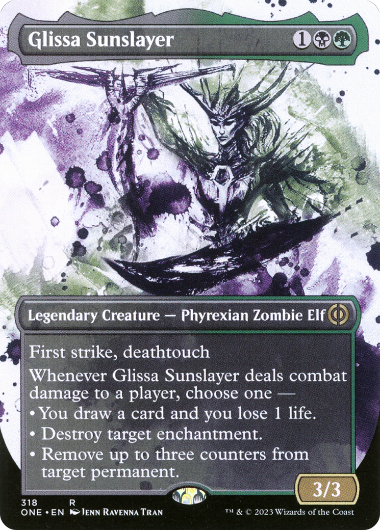 Glissa Sunslayer (Borderless Ichor) [Phyrexia: All Will Be One] | Gear Gaming Fayetteville