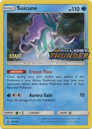 Suicune (SM149) (Staff Prerelease Promo) [Sun & Moon: Black Star Promos] | Gear Gaming Fayetteville