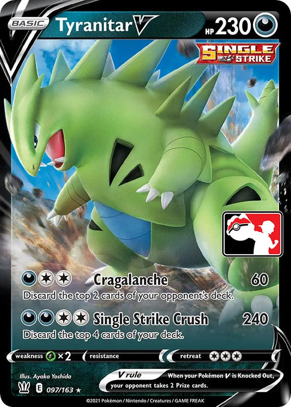 Tyranitar V (097/163) [Prize Pack Series One] | Gear Gaming Fayetteville