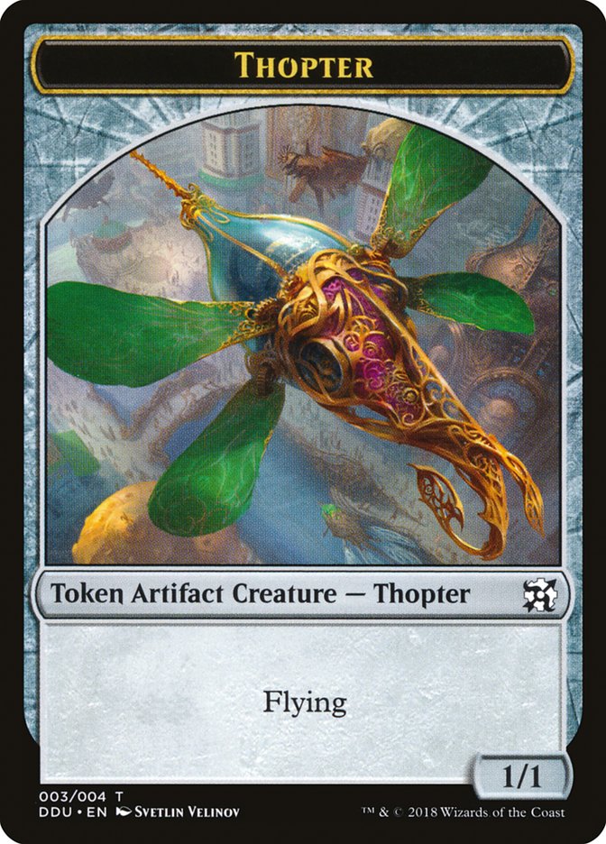 Thopter Token (003/004) [Duel Decks: Elves vs. Inventors Tokens] | Gear Gaming Fayetteville