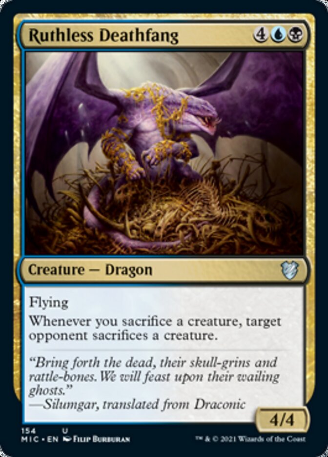 Ruthless Deathfang [Innistrad: Midnight Hunt Commander] | Gear Gaming Fayetteville