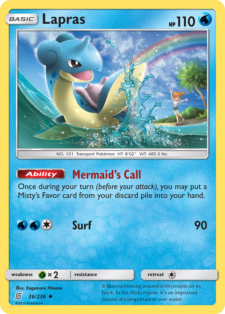 Lapras (36/236) [Sun & Moon: Unified Minds] | Gear Gaming Fayetteville