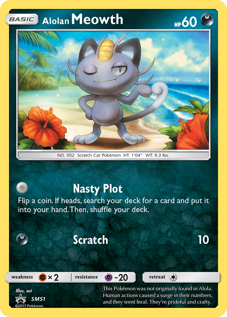 Alolan Meowth (SM51) [Sun & Moon: Black Star Promos] | Gear Gaming Fayetteville