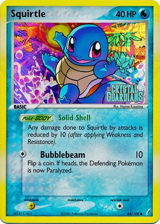 Squirtle (64/100) (Stamped) [EX: Crystal Guardians] | Gear Gaming Fayetteville