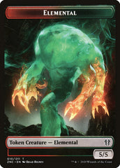 Elemental (008) // Elemental (010) Double-Sided Token [Zendikar Rising Commander Tokens] | Gear Gaming Fayetteville