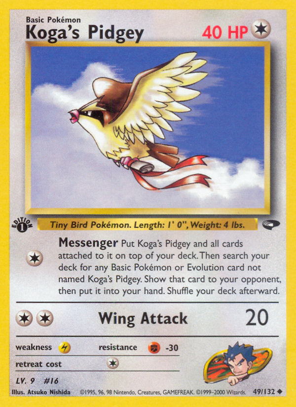 Koga's Pidgey (49/132) [Gym Challenge 1st Edition] | Gear Gaming Fayetteville