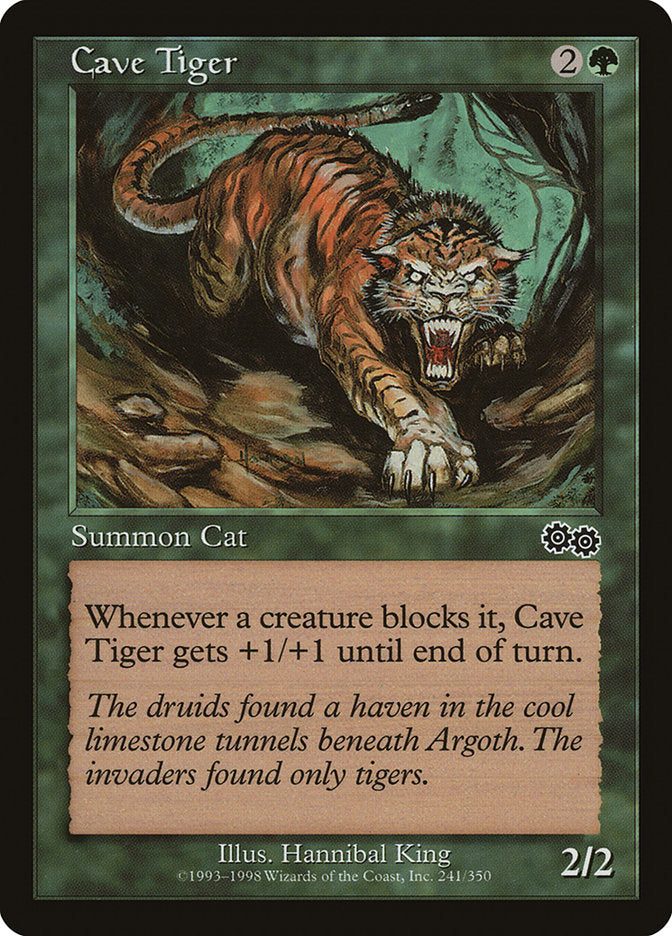 Cave Tiger [Urza's Saga] | Gear Gaming Fayetteville