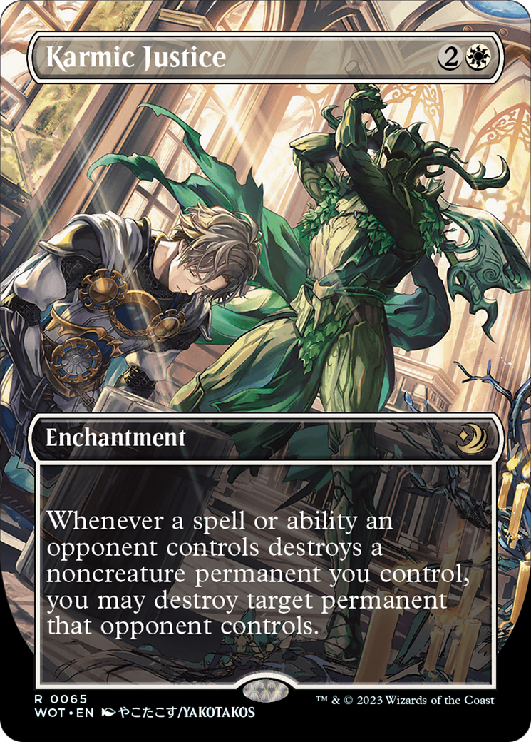 Karmic Justice (Anime Borderless) [Wilds of Eldraine: Enchanting Tales] | Gear Gaming Fayetteville