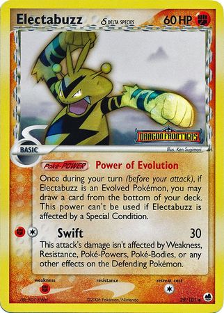 Electabuzz (29/101) (Delta Species) (Stamped) [EX: Dragon Frontiers] | Gear Gaming Fayetteville