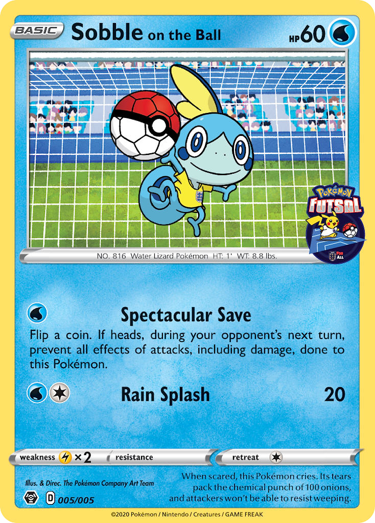 Sobble on the Ball (005/005) [Pokemon Futsal Collection] | Gear Gaming Fayetteville