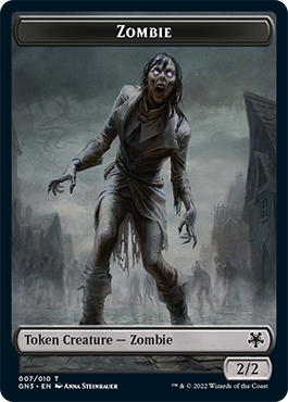 Zombie // Human Soldier Double-Sided Token [Game Night: Free-for-All Tokens] | Gear Gaming Fayetteville