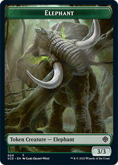 Elephant // Thopter Double-Sided Token [Starter Commander Decks] | Gear Gaming Fayetteville