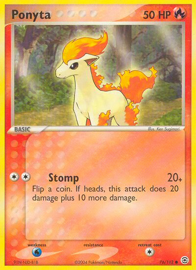 Ponyta (76/112) [EX: FireRed & LeafGreen] | Gear Gaming Fayetteville