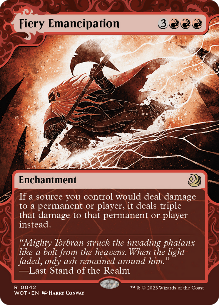 Fiery Emancipation [Wilds of Eldraine: Enchanting Tales] | Gear Gaming Fayetteville