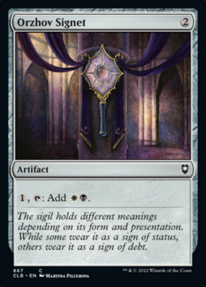 Orzhov Signet [Commander Legends: Battle for Baldur's Gate] | Gear Gaming Fayetteville