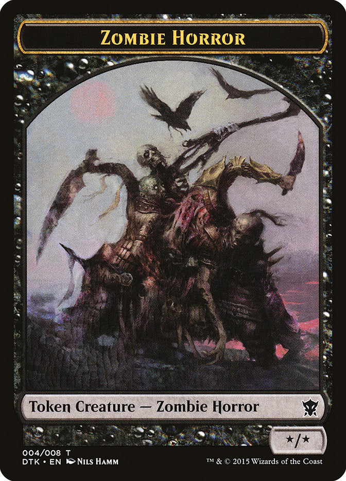 Zombie Horror Token [Dragons of Tarkir Tokens] | Gear Gaming Fayetteville