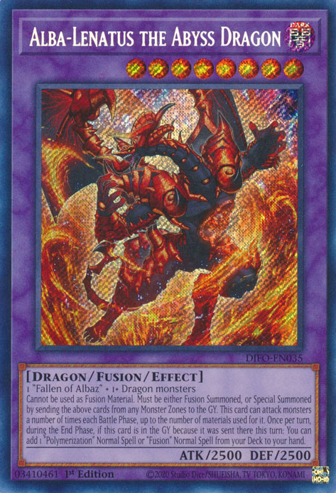 Alba-Lenatus the Abyss Dragon [DIFO-EN035] Secret Rare | Gear Gaming Fayetteville