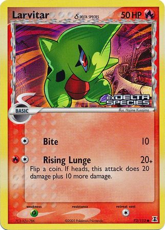 Larvitar (73/113) (Delta Species) (Stamped) [EX: Delta Species] | Gear Gaming Fayetteville