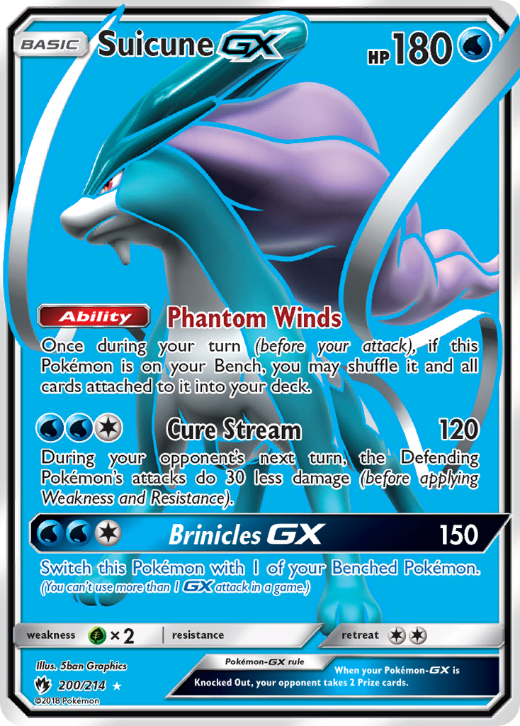 Suicune GX (200/214) [Sun & Moon: Lost Thunder] | Gear Gaming Fayetteville