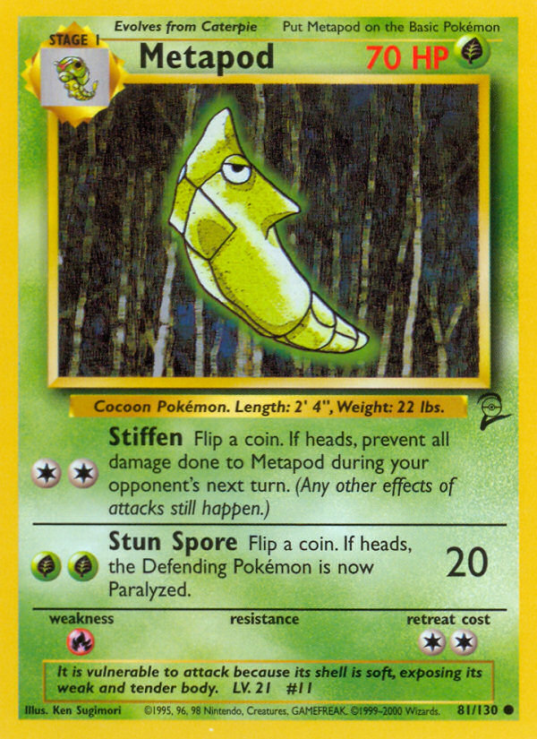 Metapod (81/130) [Base Set 2] | Gear Gaming Fayetteville